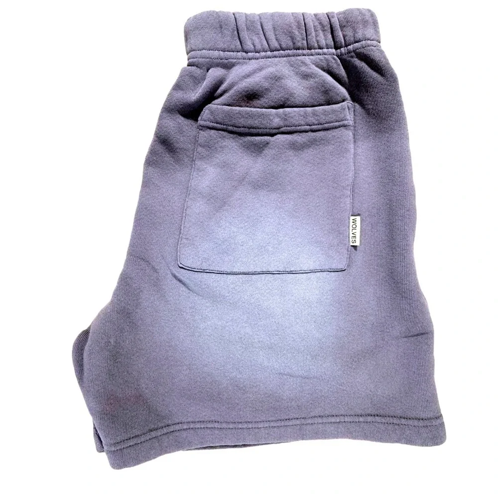Darc Sport IYKYK Patched She Premium Oversized Sweat Shorts Iris Sun Fade Small